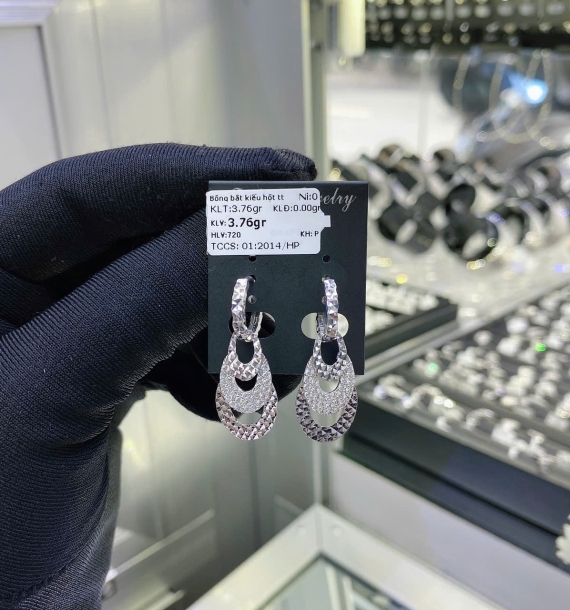 Bông Tai Bạch Kim VT750 VT15