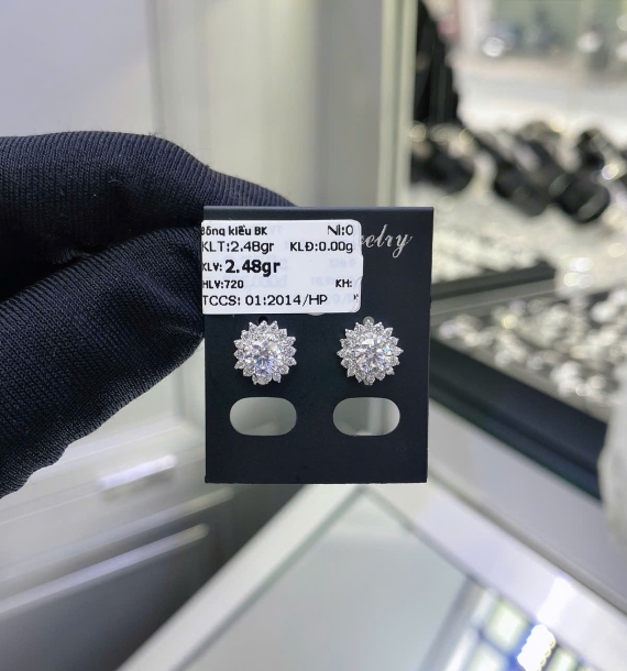 Bông Tai Bạch Kim VT750 VT46