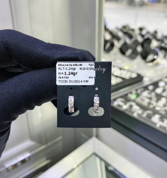 Bông Tai Bạch Kim VT750 VT5