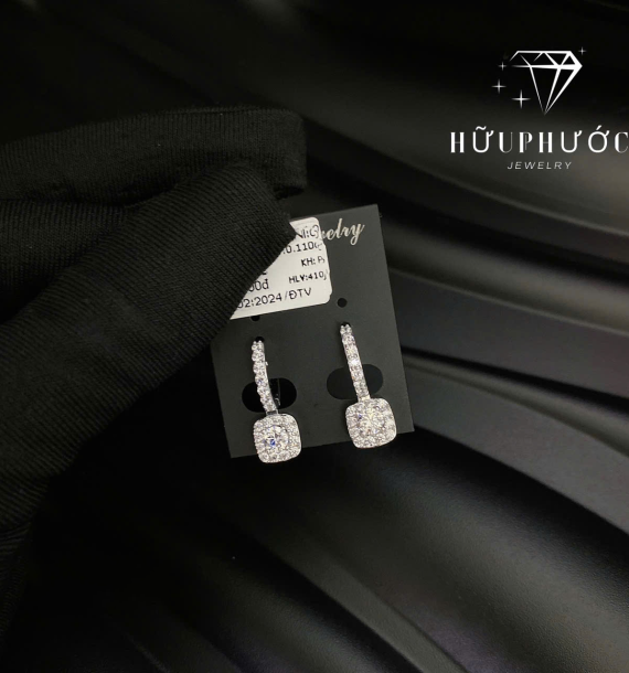 Bông Tai Vàng Trắng VT416 VT28