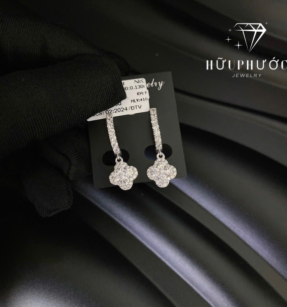 Bông Tai Vàng Trắng VT416 VT30