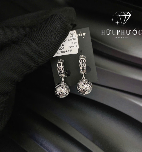 Bông Tai Vàng Trắng VT416 VT36