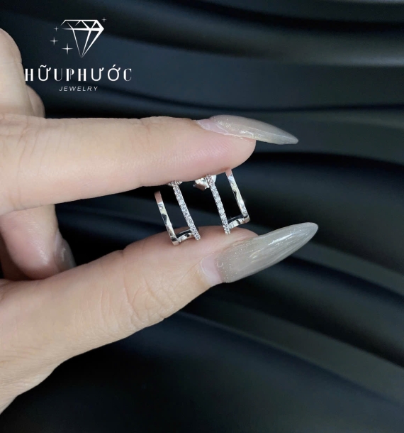 Bông Tai Vàng Trắng VT416 VT39