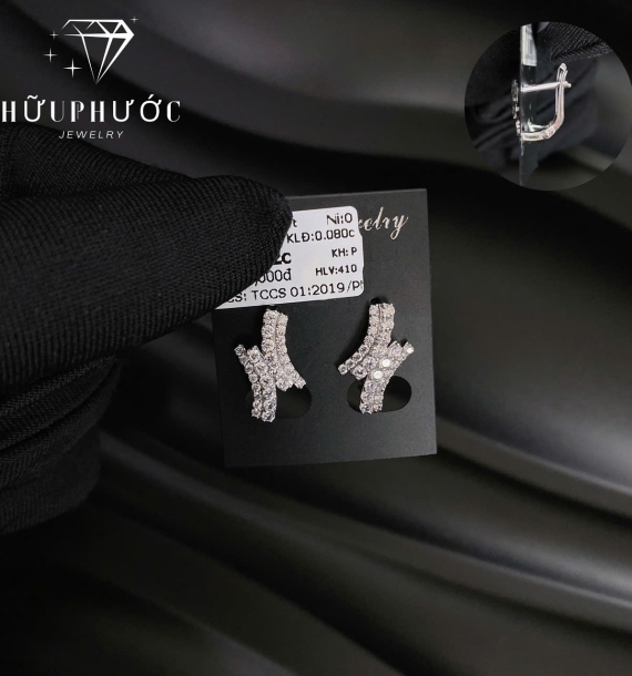 Bông Tai Vàng Trắng VT416 VT49