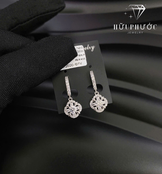 Bông Tai Vàng Trắng VT416 VT50