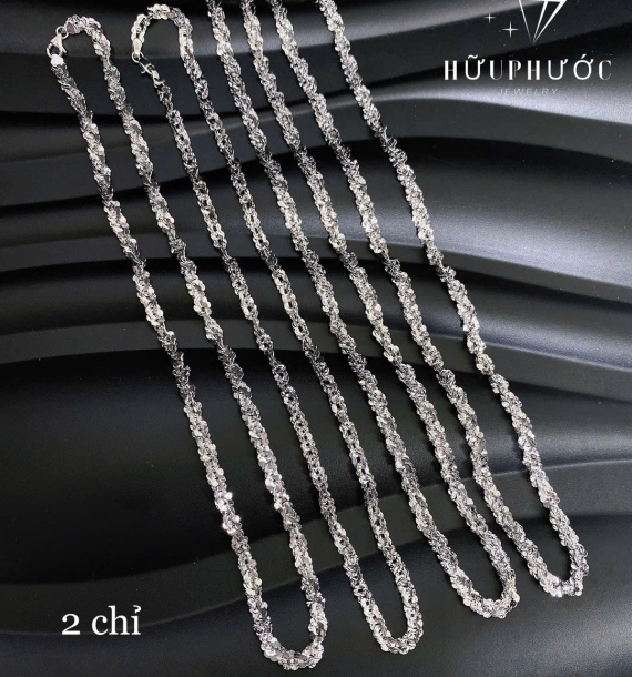 Dây Chuyền Vàng Trắng VT416 VT21