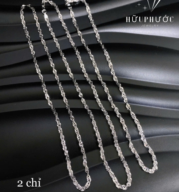 Dây Chuyền Vàng Trắng VT416 VT23