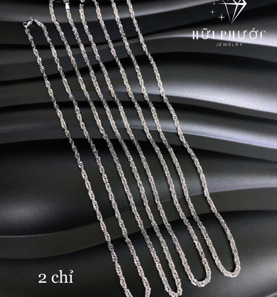 Dây Chuyền Vàng Trắng VT416 VT24