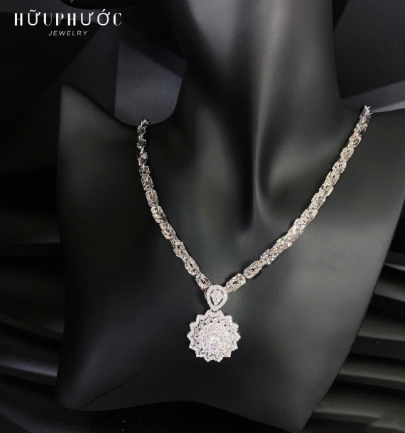 Dây Chuyền Vàng Trắng VT416 VT65