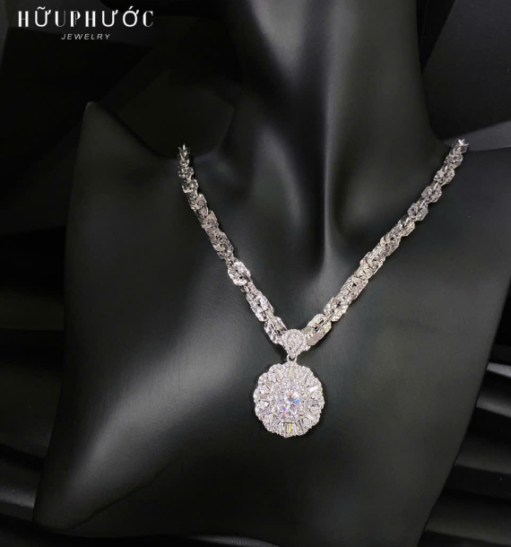 Dây Chuyền Vàng Trắng VT416 VT76