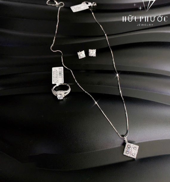 Dây Chuyền Vàng Trắng VT416 VT94