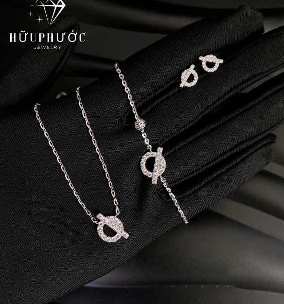 Dây Chuyền Vàng Trắng VT416 VT55