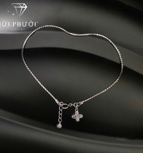 Lắc Chân Vàng Trắng 416 VT2