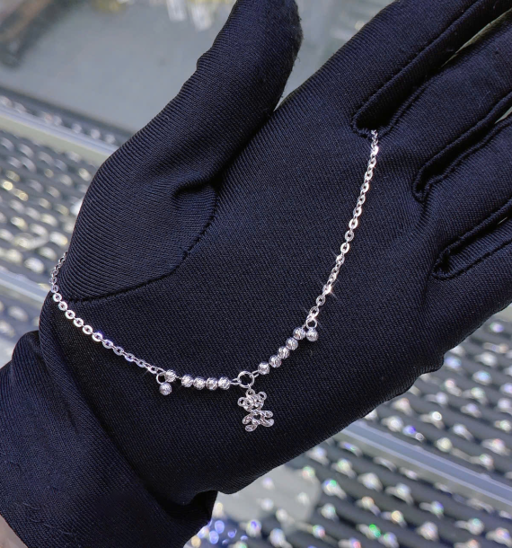 Lắc Chân Vàng Trắng 416 VT14