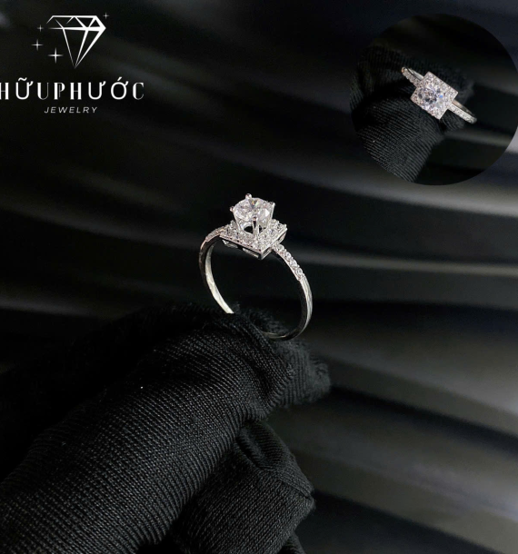 Nhẫn Nữ Vàng Trắng VT416 VT52