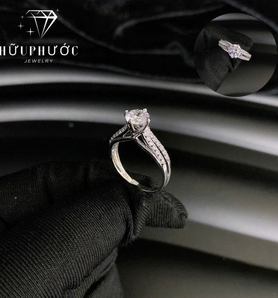 Nhẫn Nữ Vàng Trắng VT416 VT67