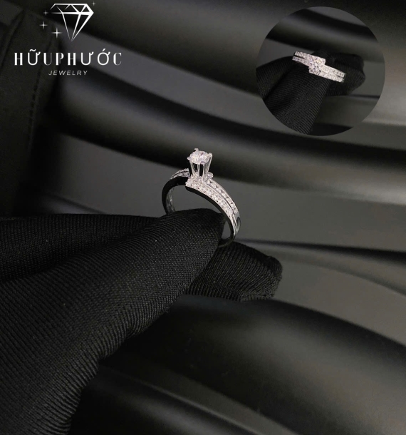 Nhẫn Nữ Vàng Trắng VT416 VT2